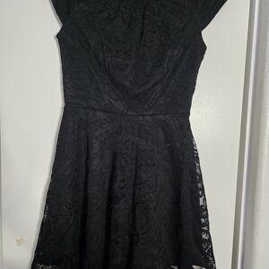 MUADRESS Elegant Black Lace Dress